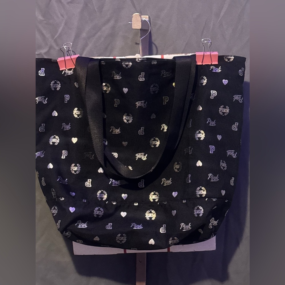 PINK Victoria's Secret Black Classic Tote Bag